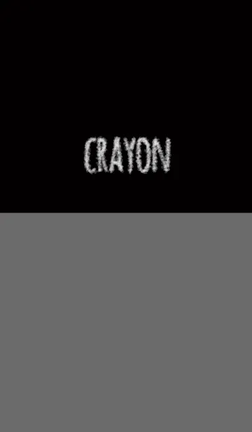 [LINE着せ替え] クレヨン / ブラック＆グレーの画像1