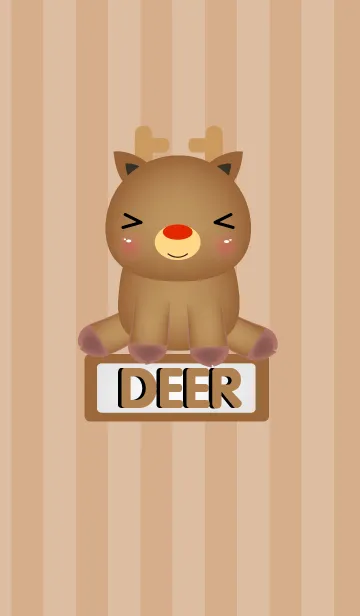 [LINE着せ替え] Simple Cute Baby Deer Theme(jp)の画像1