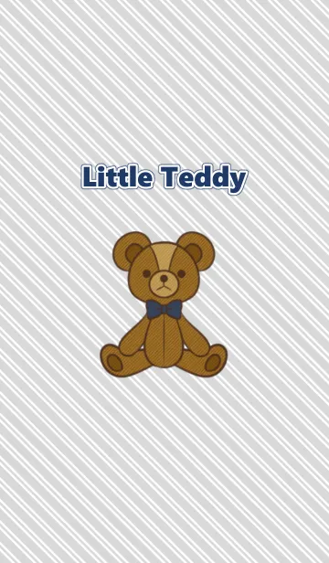 [LINE着せ替え] Little Teddy[Gray]Aの画像1