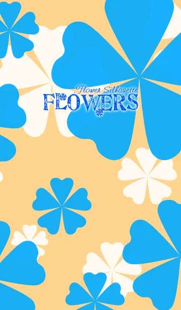 [LINE着せ替え] FLOWERS-Flower silhouette-の画像1