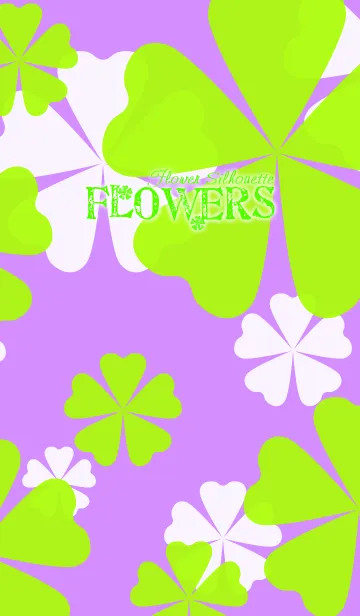 [LINE着せ替え] FLOWERS-Flower silhouette- Violetの画像1