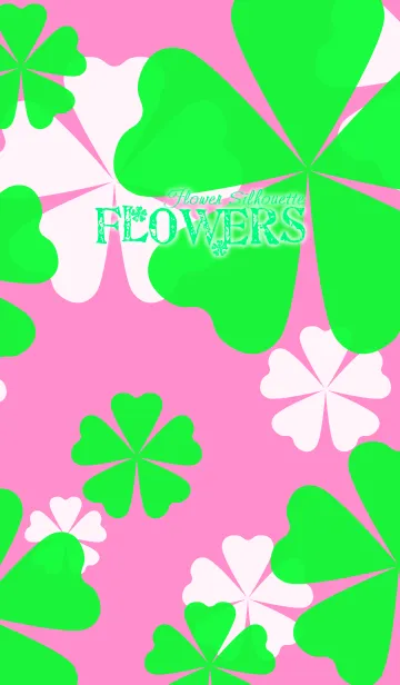[LINE着せ替え] FLOWERS-Flower silhouette- Pinkの画像1