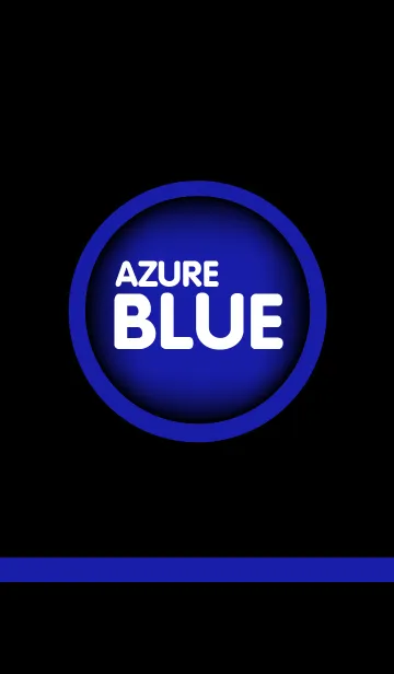 [LINE着せ替え] Azure Blue in black Theme(jp)の画像1