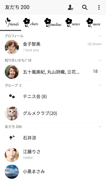 [LINE着せ替え] 花柄。の画像2