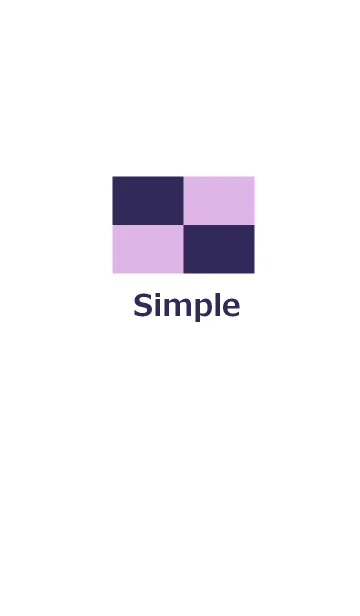 [LINE着せ替え] シンプル紫と薄紫スタイルの画像1