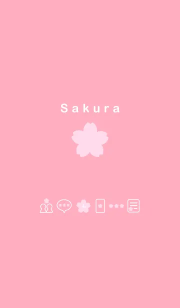 [LINE着せ替え] PINKさくらの画像1
