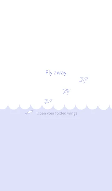 [LINE着せ替え] Fly away ~Open your folded wings~の画像1