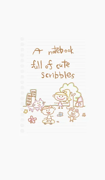 ノートにかわいい落書き 18の着せ替えメイン画像
