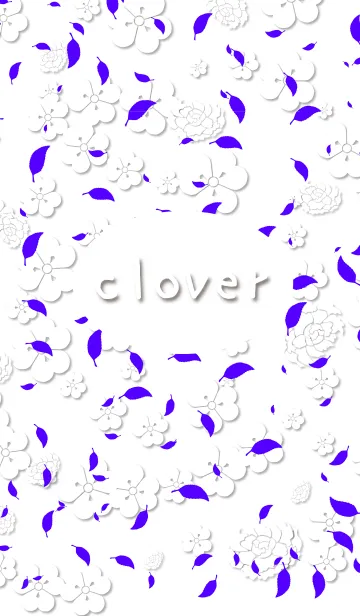 [LINE着せ替え] 白いクローバーの画像1