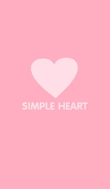 Simple Pink Heart Theme V.2(jp)の着せ替えメイン画像