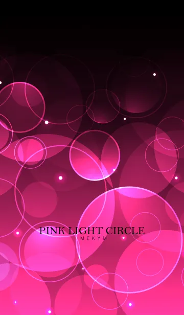 [LINE着せ替え] PINK LIGHT CIRCLEの画像1