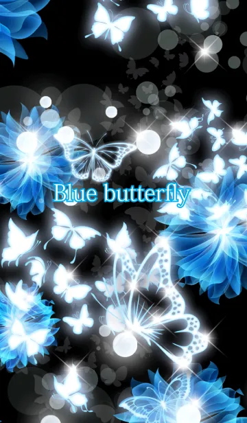 [LINE着せ替え] Blue butterfly Fantasyの画像1
