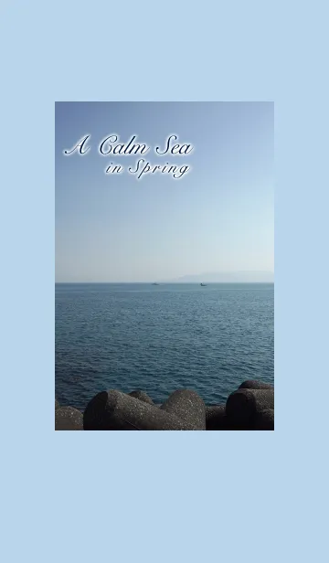 [LINE着せ替え] A Calm Sea in Spring-春の静かな海の画像1