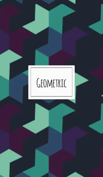 [LINE着せ替え] 幾何学的 / 青の画像1