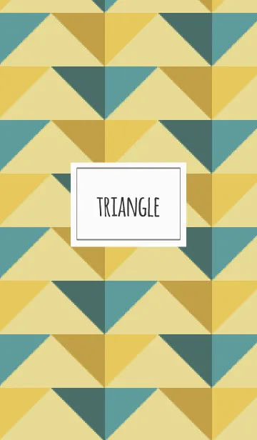 [LINE着せ替え] 三角 / 緑の画像1