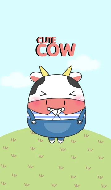 [LINE着せ替え] Cute Fat Cow Theme(jp)の画像1