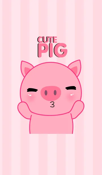 [LINE着せ替え] I'm Cute Pig Icon Theme(jp)の画像1
