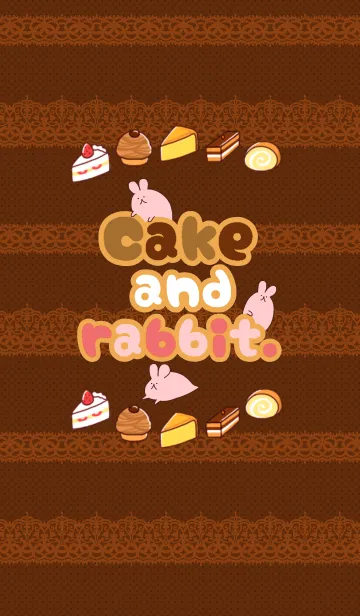 [LINE着せ替え] ケーキとうさぎ。日本版の画像1