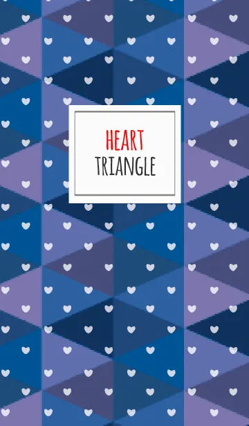 [LINE着せ替え] 三角2 / 紫 (ハート)の画像1