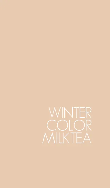 [LINE着せ替え] WINTER COLOR*ミルクティーの画像1