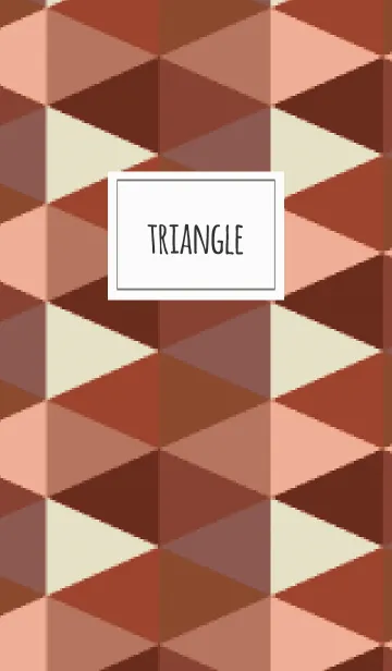 [LINE着せ替え] 三角2 / 茶の画像1