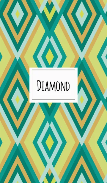 [LINE着せ替え] 菱形3 / 緑の画像1