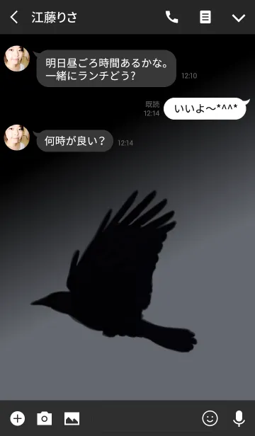 [LINE着せ替え] Black Crowの画像3