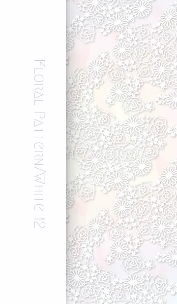 [LINE着せ替え] ハナモヨウ[薔薇]/白12の画像1