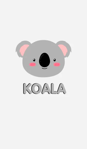 [LINE着せ替え] Simple Cute Face Koala Theme(jp)の画像1