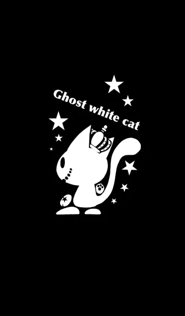 [LINE着せ替え] Ghost white catの画像1