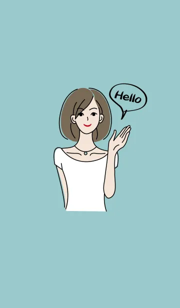 若い女の子-2のLINE着せ替え