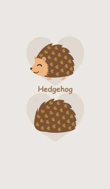 かわいい愛のハリネズミの着せ替えメイン画像
