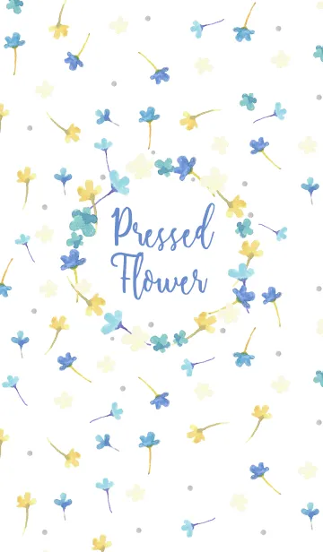 [LINE着せ替え] Pressed flower -02-の画像1