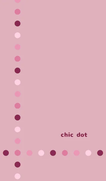 [LINE着せ替え] シックなドット*ピンクの画像1