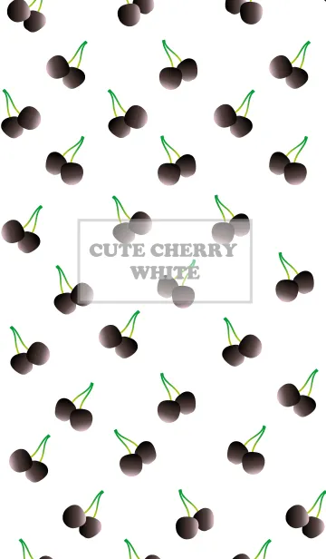 [LINE着せ替え] CUTE CHERRY WHITE.の画像1