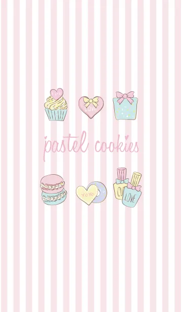 [LINE着せ替え] pastel cookieの画像1