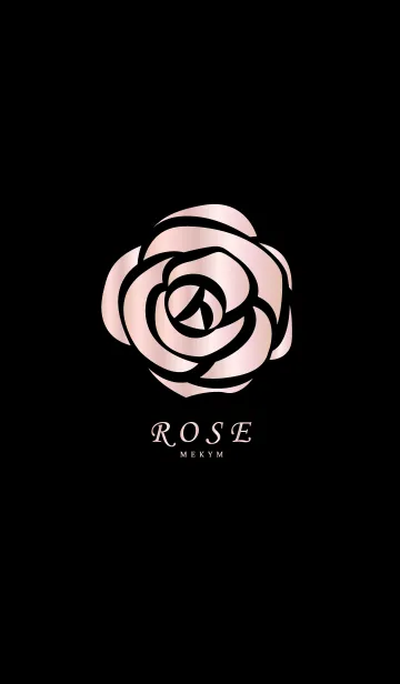 [LINE着せ替え] ROSE-Pinkgold＆Black-の画像1