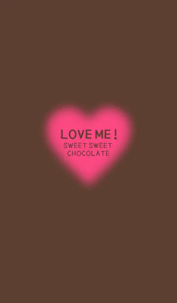 [LINE着せ替え] ふわふわチョコレートハート♡の画像1