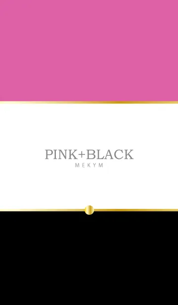 [LINE着せ替え] - PINK+BLACK -の画像1