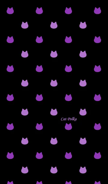 Cat Polka[Black and Purple]の着せ替えメイン画像
