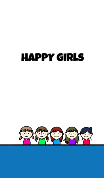 [LINE着せ替え] HAPPY FIVE GIRLS 2の画像1