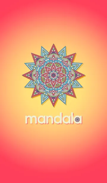 [LINE着せ替え] マンダラ オレンジの画像1