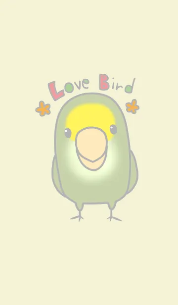 ラブリーなコザクラインコのLINE着せ替え