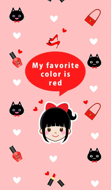 My favorite color is redの着せ替えメイン画像
