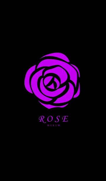 [LINE着せ替え] ROSE-Purple＆Black-の画像1