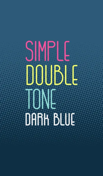 [LINE着せ替え] シンプル・ダブルトーン (Dark Blue)の画像1