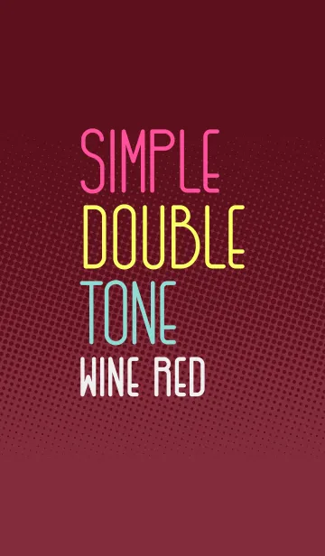 [LINE着せ替え] シンプル・ダブルトーン (Wine Red)の画像1