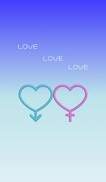 [LINE着せ替え] -LOVE LOVE LOVE-の画像1