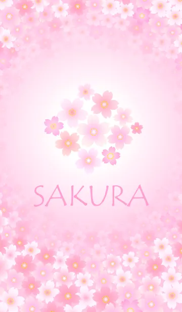 [LINE着せ替え] Sakura theme type 1の画像1