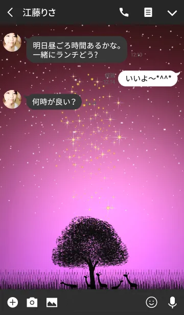 [LINE着せ替え] アフリカの星降る夜＊5の画像3